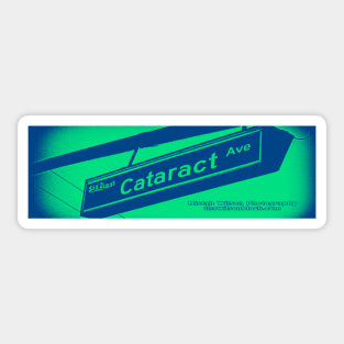 Cataract Avenue, San Dimas, CA by Mistah Wilson Sticker